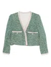 Forte Forte Tweed Jacket In Green
