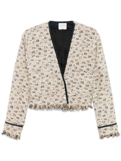 Forte Forte Tweed Jacket In Beige