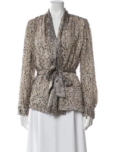 Pre-owned Forte Forte Tweed Pattern Jacket In Neutral