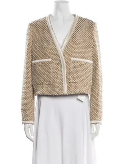 Pre-owned Forte Forte Tweed Pattern Jacket In Neutral