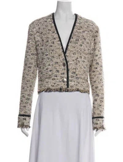 Pre-owned Forte Forte Tweed Pattern Jacket In Neutrals