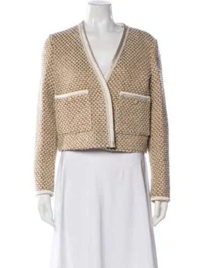 Pre-owned Forte Forte Tweed Pattern Jacket W/ Tags In Neutral