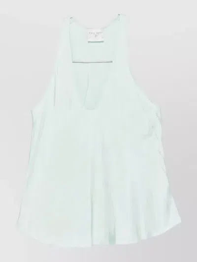 Forte Forte Twill Racerback Tank Top Scoop Neck