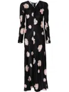 Forte Forte Twisted Shell Maxi Dress In Black