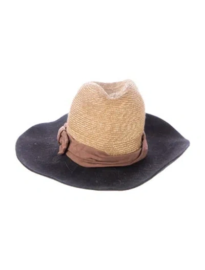 Pre-owned Forte Forte Two-toned Straw Panama Hat
