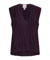 Forte Forte V-neck Blouse In Purple