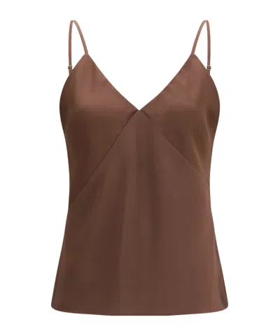 Forte Forte V-neck Camisole In Brown