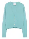 Forte Forte V-neck Cardigan In Blue