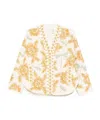 Forte Forte Floral Dragonflies Embroidered Jacket In White