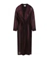Forte Forte Faux Fur Double-breasted Coat With Belt