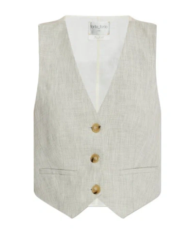 FORTE FORTE V-NECK SLEEVELESS VEST