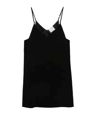 FORTE FORTE V-NECK SUSPENDER DRESS