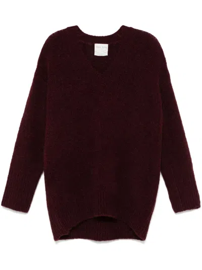 Forte Forte V-neck Jumper In Red