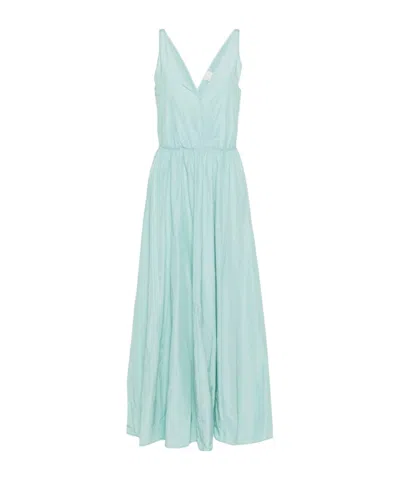 FORTE FORTE V-NECK TAFFETA DRESS