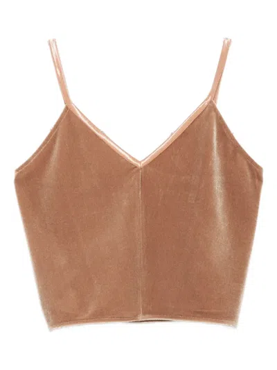 Forte Forte V-neck Tank Top In Neutral
