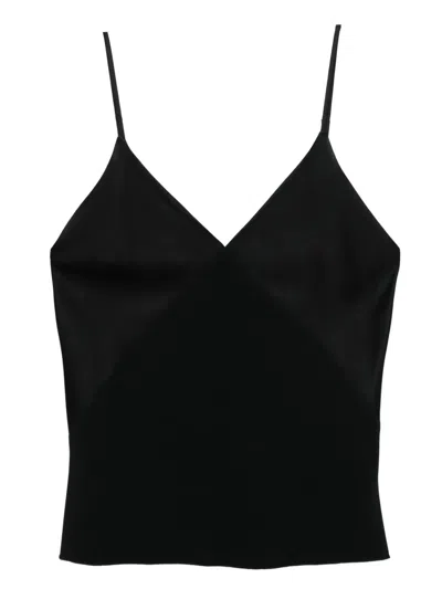 Forte Forte V-neck Top In Black