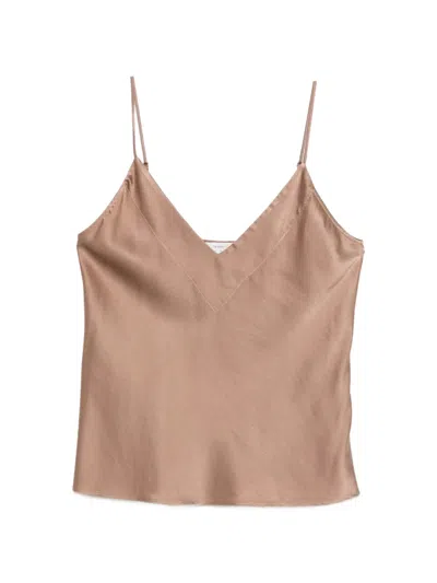 Forte Forte V-neck Top In Pink