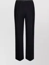 Forte Forte Velvet Elastic Waistband Trousers With Side Pockets In Multi