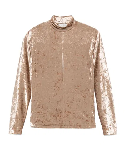FORTE FORTE VELVET-FINISH TOP
