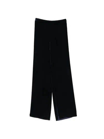 Forte Forte Velvet Flared Trousers In Black