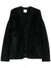 FORTE FORTE VELVET FUR CARDIGAN