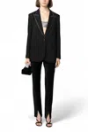 Forte Forte Velvet High Pant In Noir In Black