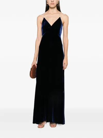 Forte Forte Velvet Long Dress In Animal Print