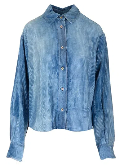 Forte Forte Velvet Overshirt In Multi