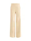 Forte Forte Elasticated-waistband Velvet Trousers In Gold