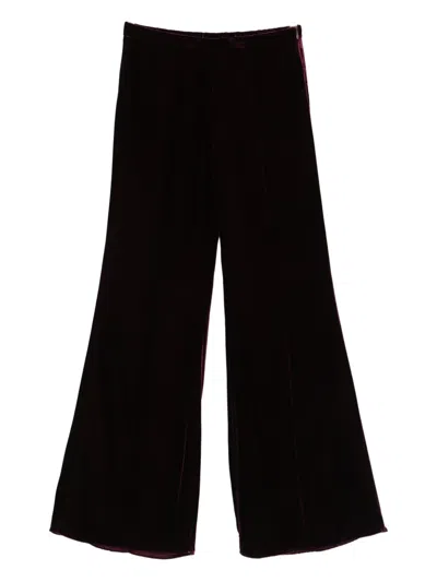 Forte Forte Velvet Pants In Red