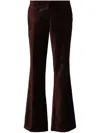 Forte Forte Velvet Straight-leg Trousers In Brown