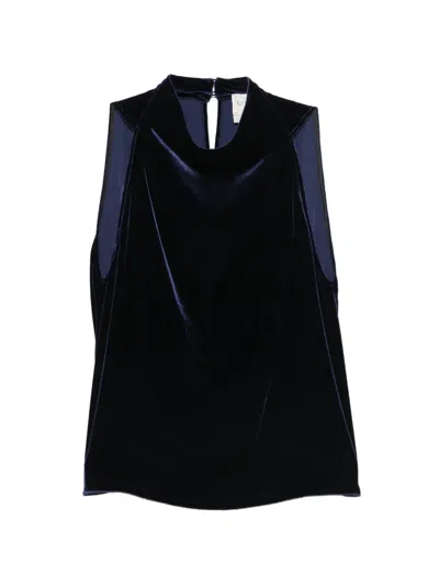 Forte Forte Velvet Top In Blue