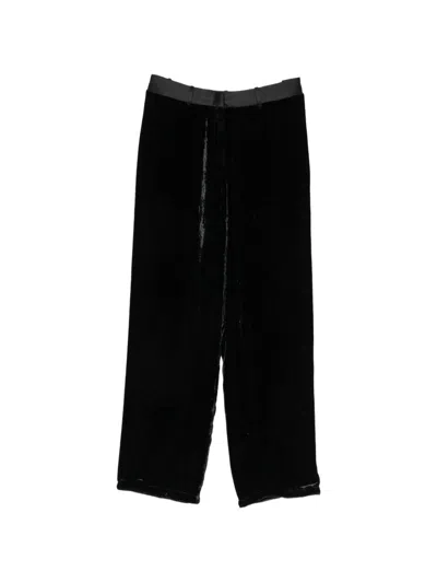 Forte Forte Velvet Trousers In Black