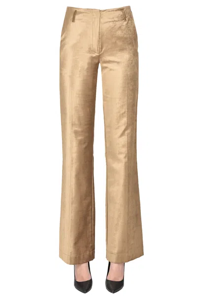 Forte Forte Velvet Trousers In Gold