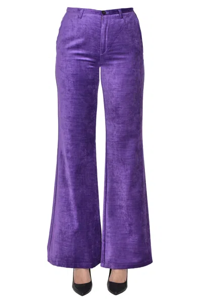 Forte Forte Velvet Trousers In Purple