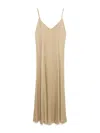 Forte Forte Envers Satin Midi Slip Dress In Beis