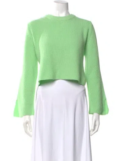 Pre-owned Forte Forte Virgin Wool Crew Neck Sweater In Green