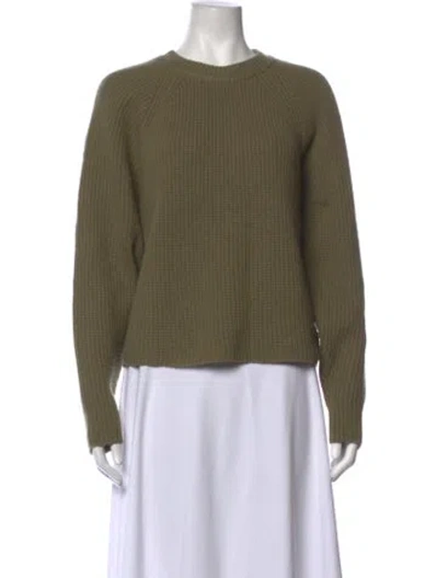 Pre-owned Forte Forte Virgin Wool Crew Neck Sweater In Green