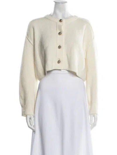Pre-owned Forte Forte Virgin Wool Crew Neck Sweater In Neutrals