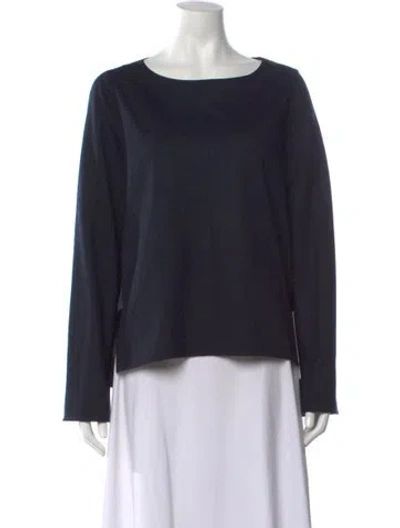 Pre-owned Forte Forte Virgin Wool Crew Neck Top In Black