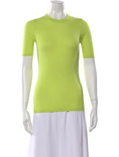 Pre-owned Forte Forte Virgin Wool Crew Neck Top In Green