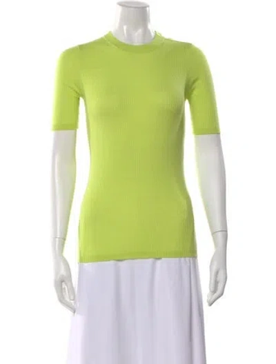 Pre-owned Forte Forte Virgin Wool Crew Neck Top In Green