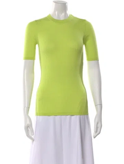Pre-owned Forte Forte Virgin Wool Crew Neck Top In Green