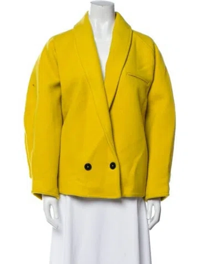 Pre-owned Forte Forte Virgin Wool Jacket In Yellow