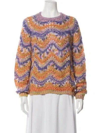 Pre-owned Forte Forte Virgin Wool Patterned Sweater In Multicolor