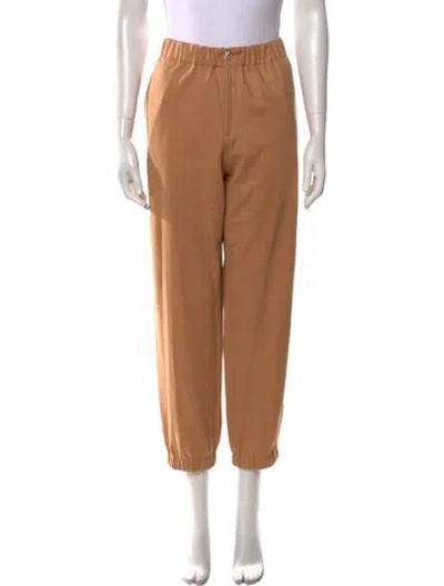 Pre-owned Forte Forte Virgin Wool Straight Leg Pants In Neutral