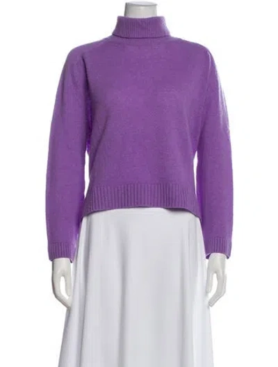 Pre-owned Forte Forte Virgin Wool Turtleneck Sweater In Purple