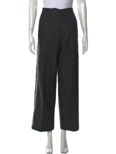 Pre-owned Forte Forte Virgin Wool Wide Leg Pants In Gray