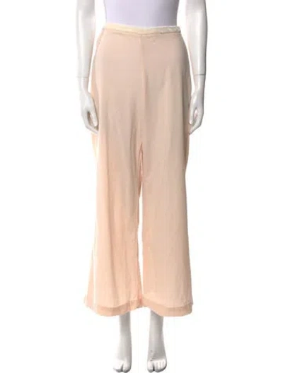Pre-owned Forte Forte Virgin Wool Wide Leg Pants In Neutral