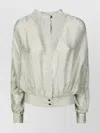 Forte Forte Balloon Sleeve Blouse With Fitted Waist And Button Details In White